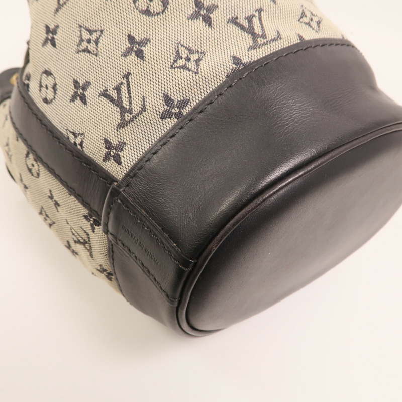 LOUIS VUITTON Monogram Mini/皮革Noelie金扣手挽袋-12