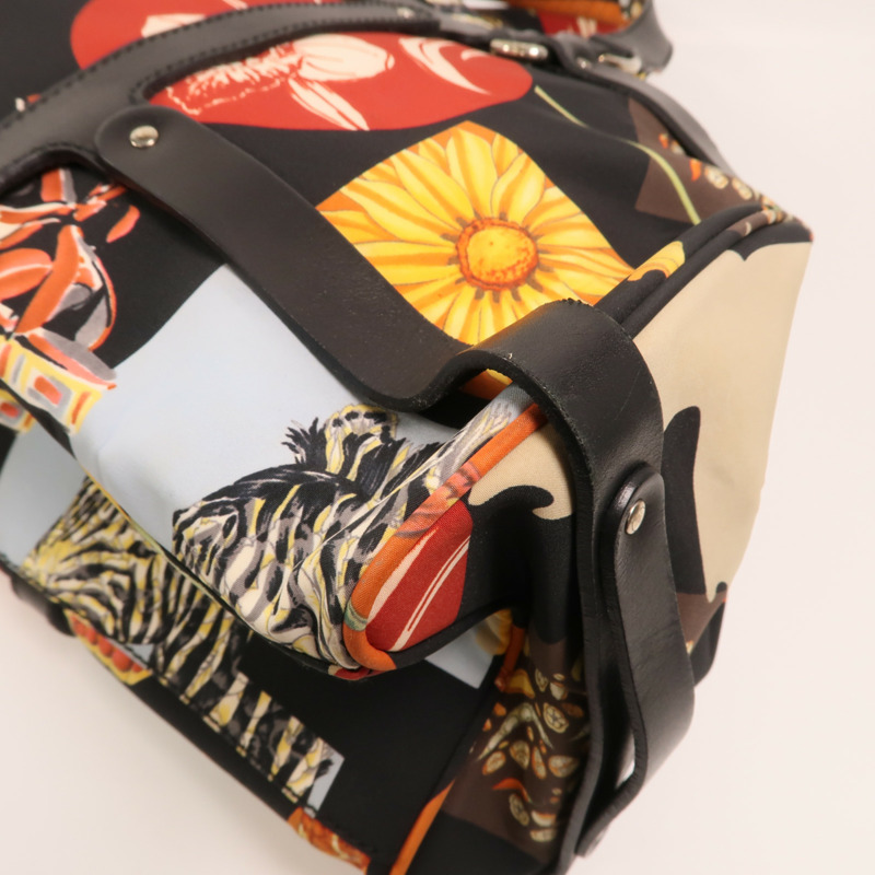 Salvatore Ferragamo 尼龍/牛皮皮革Tote Bag銀扣手挽袋-10