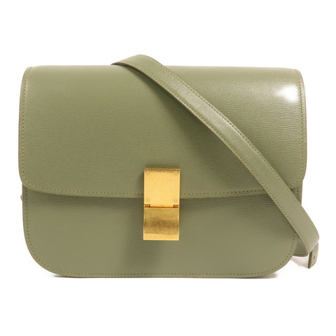 CELINE 牛皮皮革Classic Box金扣肩背袋