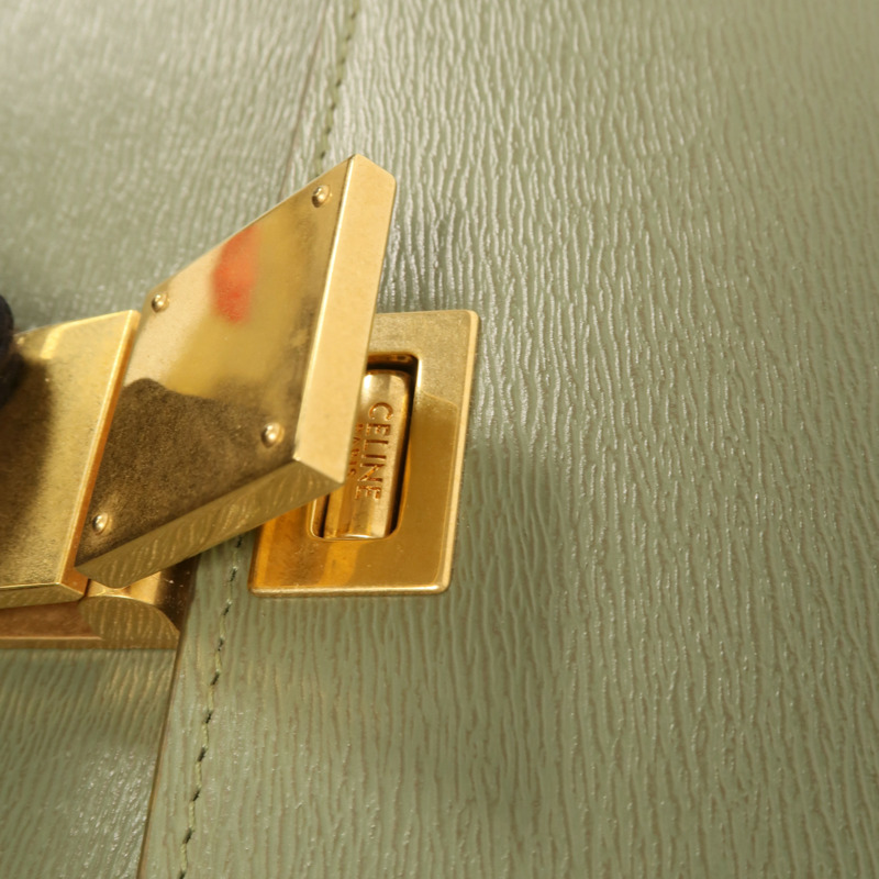 CELINE 牛皮皮革Classic Box金扣肩背袋-13