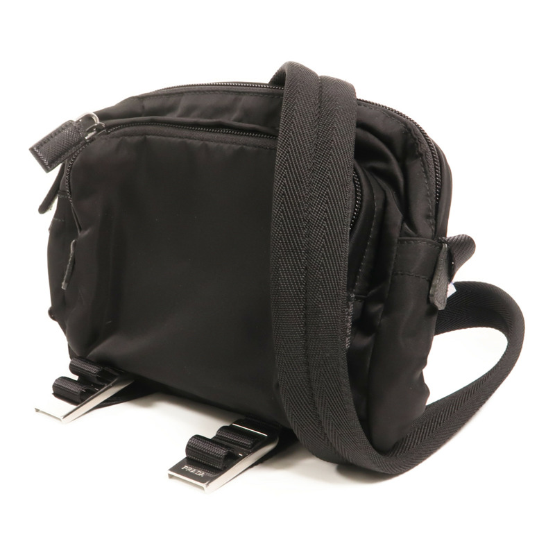 PRADA 尼龍Shoulder/Messenger Bag銀扣肩背袋-2