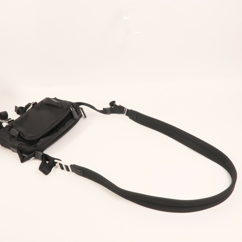 PRADA 尼龍Shoulder/Messenger Bag銀扣肩背袋-7