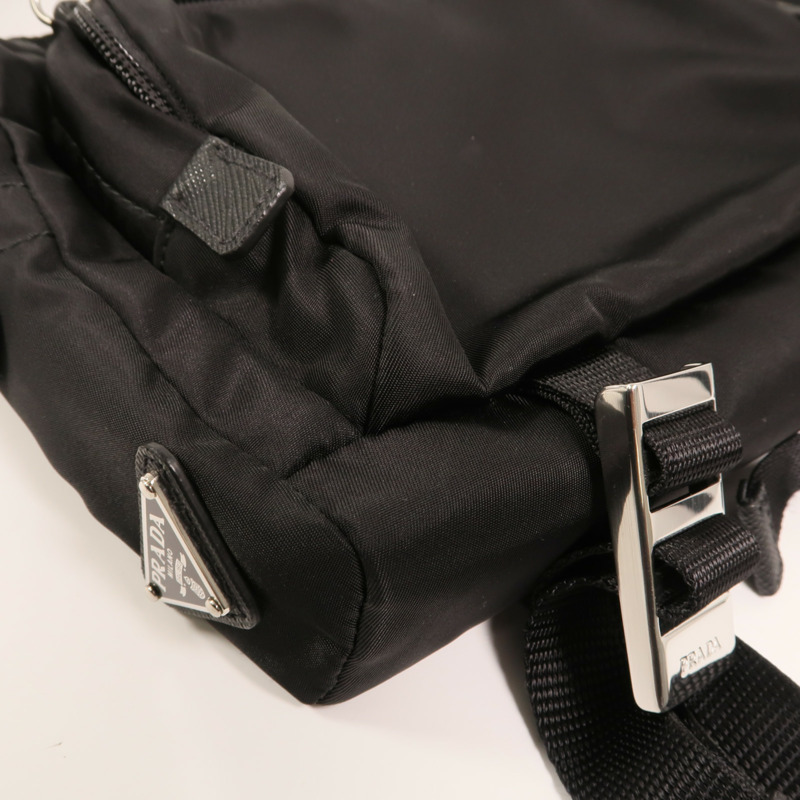 PRADA 尼龍Shoulder/Messenger Bag銀扣肩背袋-9