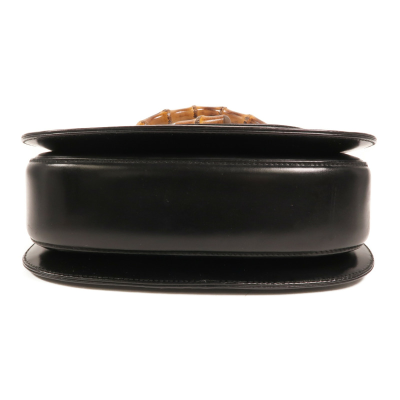 GUCCI 牛皮皮革Vintage Bamboo Bag金扣手挽肩背兩用袋-3