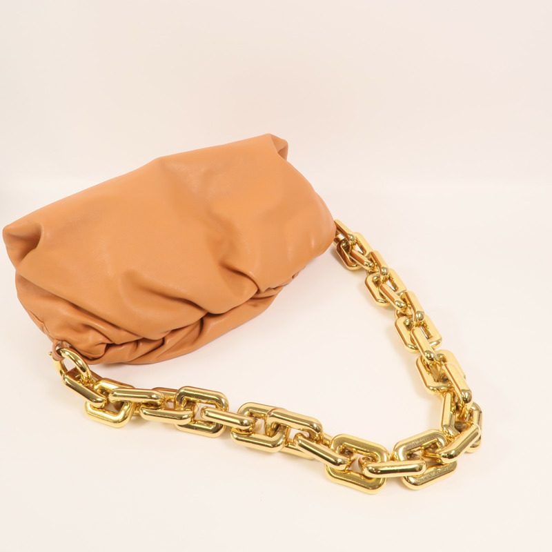 BOTTEGA VENETA 牛皮皮革Chain Shoulder Bag金扣鏈帶肩背袋-7