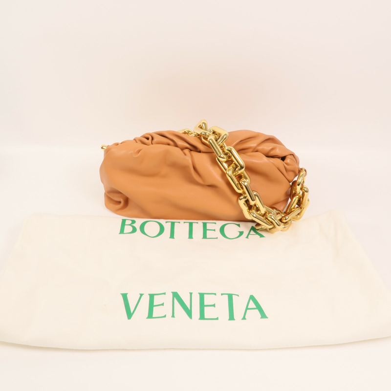 BOTTEGA VENETA 牛皮皮革Chain Shoulder Bag金扣鏈帶肩背袋-8