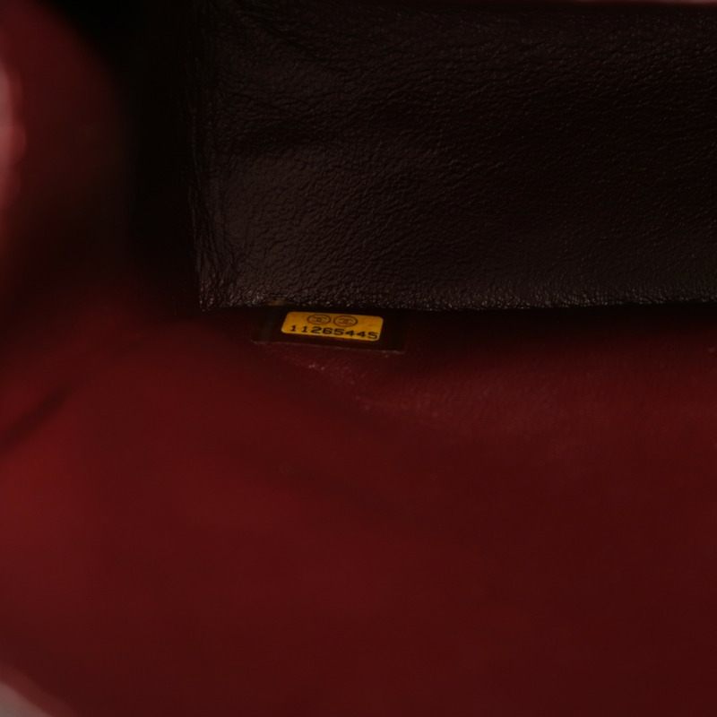 CHANEL 羊皮皮革Classic 25銀扣鏈帶肩背袋-6