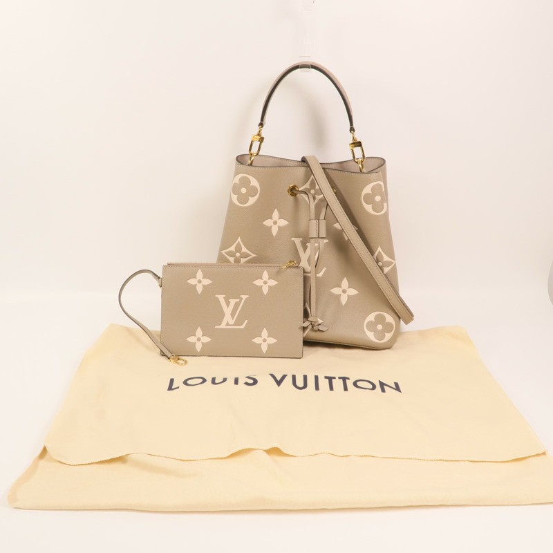 LOUIS VUITTON Monogram Empreinte NeoNoe MM金扣手挽肩背兩用袋-7