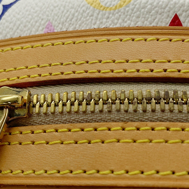 路易威登 Monogram Multicolore 手袋，LV x TM Priscilla M40096，白色，村上隆聯名款，Monogram 圖案，女士 LOUIS VUITTON-13