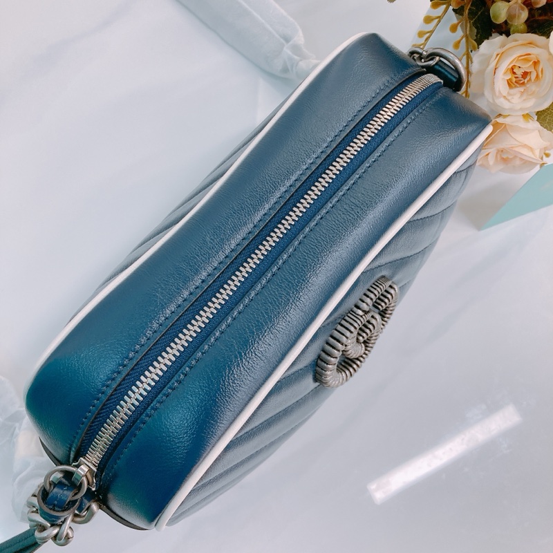 TW4755 GUCCI 古馳小號相機鏈帶包包GG MARMONT SMALL CAMERA BAG-5