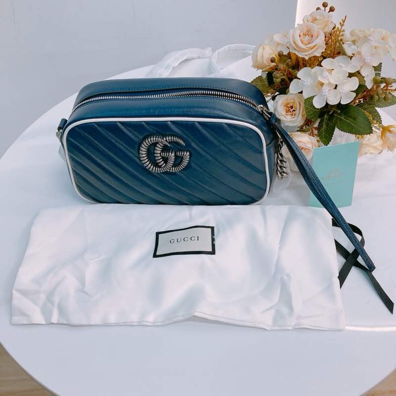 TW4755 GUCCI 古馳小號相機鏈帶包包GG MARMONT SMALL CAMERA BAG-10