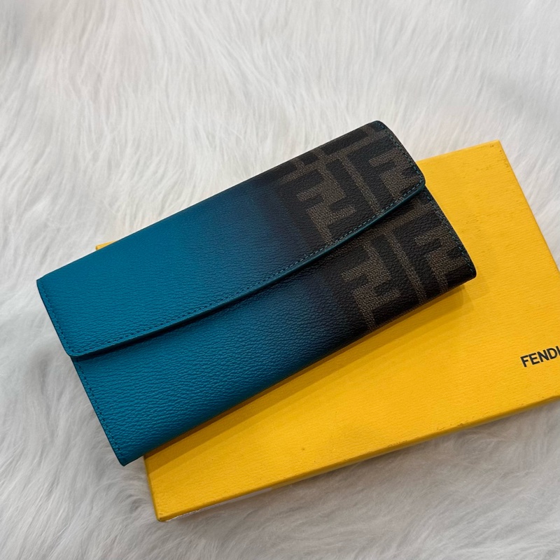 FENDI 8M0340 漸層掀蓋長夾-0