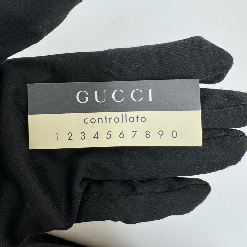 Gucci 竹節細節鴕鳥皮肩背包-19