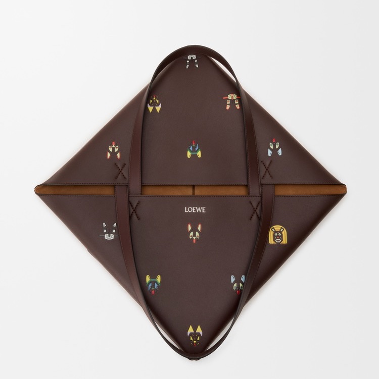 Loewe 女士 Cats XL 拼圖折疊手提包均碼碼42cm*18cm*41cm-1