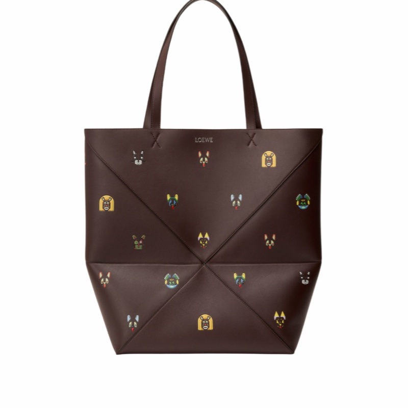 Loewe 女士 Cats XL 拼圖折疊手提包均碼碼42cm*18cm*41cm-3