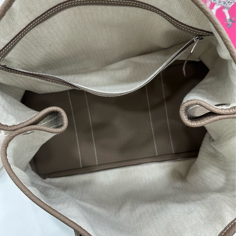 Hermes 愛馬仕 garden party 36 花園36 大象灰 銀扣 U刻-7