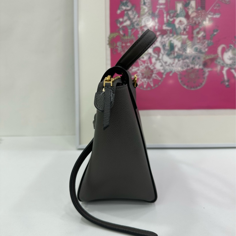 Celine賽琳 Micro深灰鯰魚包 19年 24×20×12-4