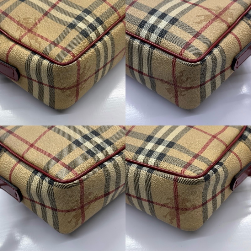 BURBERRY 巴寶莉 經典PVC格紋斜背包 HAYMARKET CHECK T-03-1-3