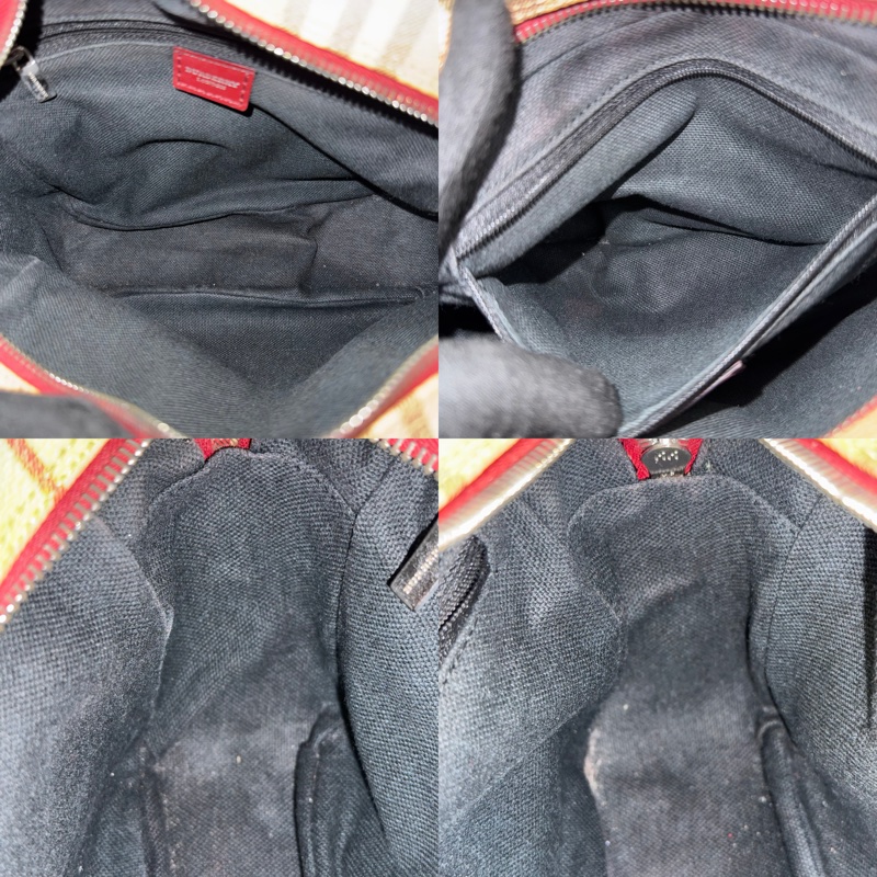 BURBERRY 巴寶莉 經典PVC格紋斜背包 HAYMARKET CHECK T-03-1-5