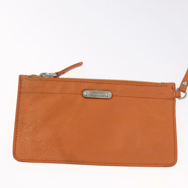 【日本直送】PRADA 鉚釘肩背包 皮革塑膠 棕色 銀色 正品 172906SAV-15