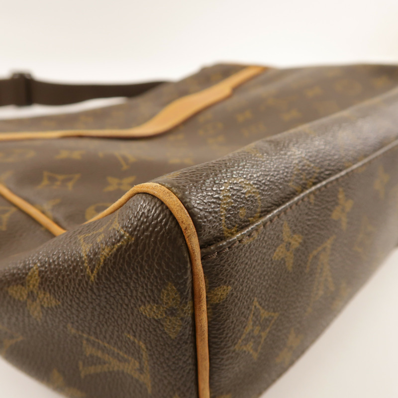 LOUIS VUITTON Monogram Abbesses金扣肩背袋棕色-11