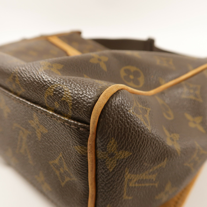 LOUIS VUITTON Monogram Abbesses金扣肩背袋棕色-12