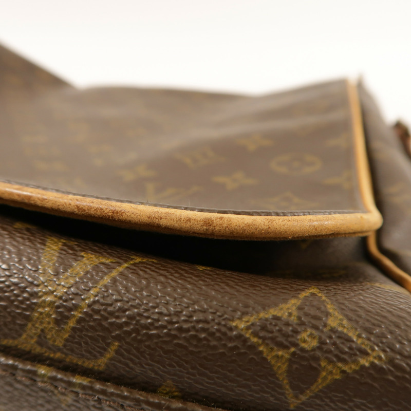 LOUIS VUITTON Monogram Abbesses金扣肩背袋棕色-13