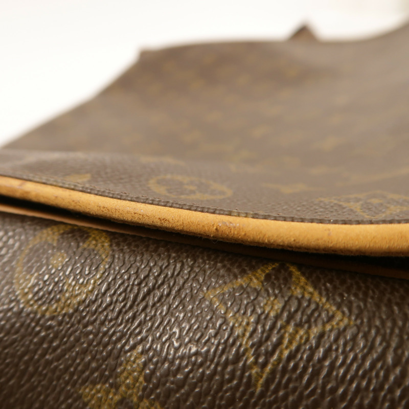 LOUIS VUITTON Monogram Abbesses金扣肩背袋棕色-14