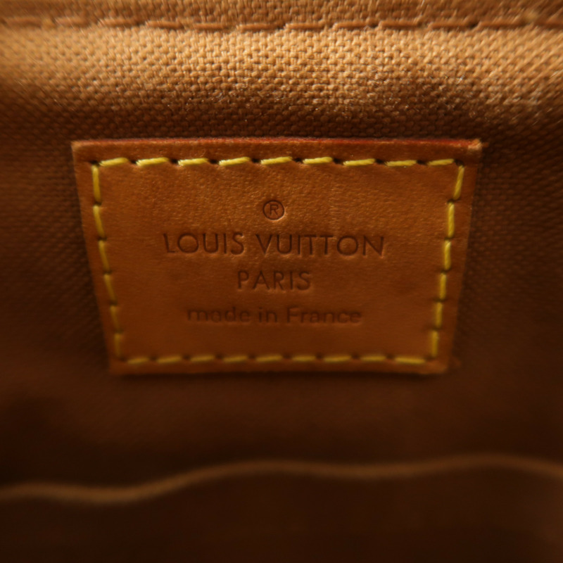 LOUIS VUITTON Monogram Palermo PM金扣手挽肩背兩用袋棕色-5