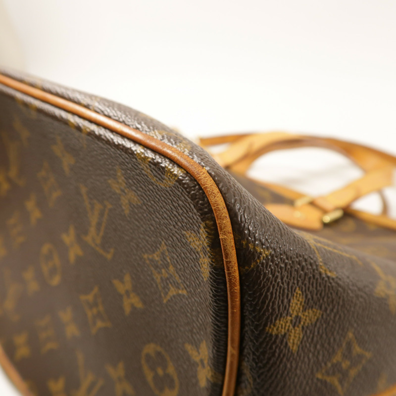 LOUIS VUITTON Monogram Palermo PM金扣手挽肩背兩用袋棕色-9