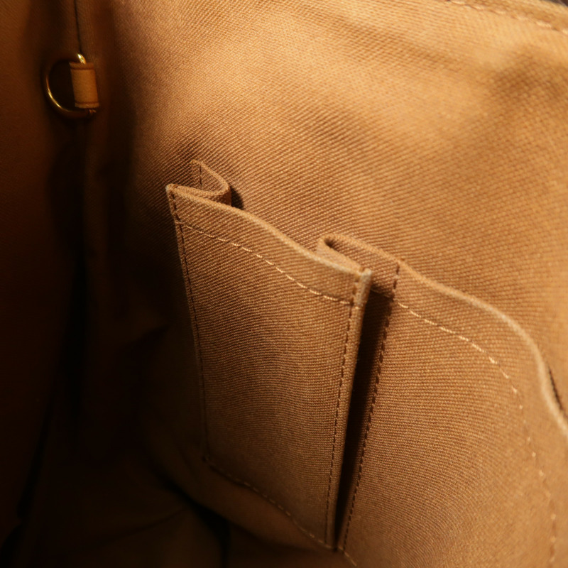 LOUIS VUITTON Monogram Palermo PM金扣手挽肩背兩用袋棕色-12