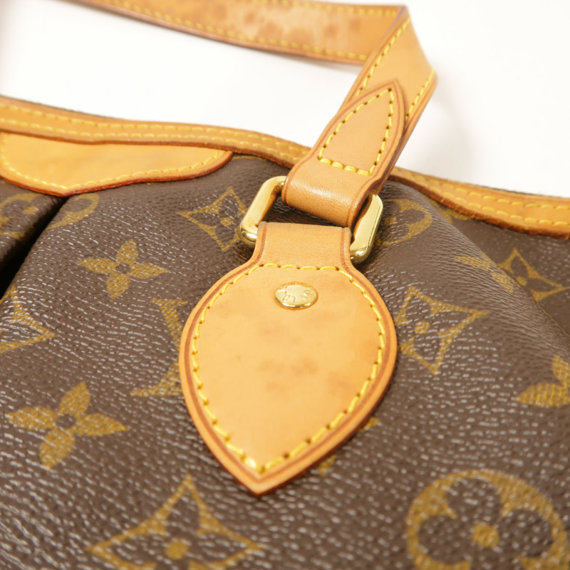 LOUIS VUITTON Monogram Palermo PM金扣手挽肩背兩用袋棕色-15