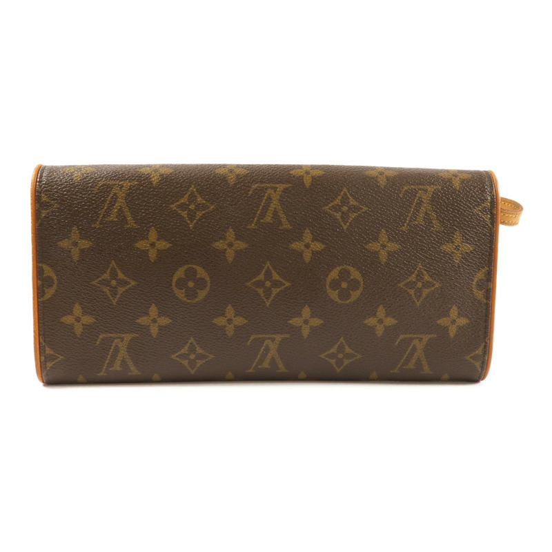 LOUIS VUITTON Monogram Pochette Twin GM金扣肩背袋-1