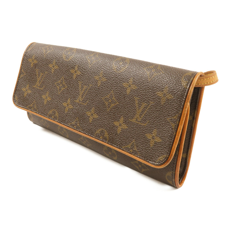 LOUIS VUITTON Monogram Pochette Twin GM金扣肩背袋-2