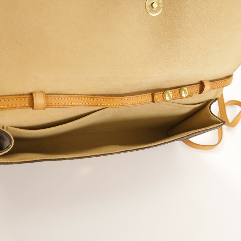 LOUIS VUITTON Monogram Pochette Twin GM金扣肩背袋-4