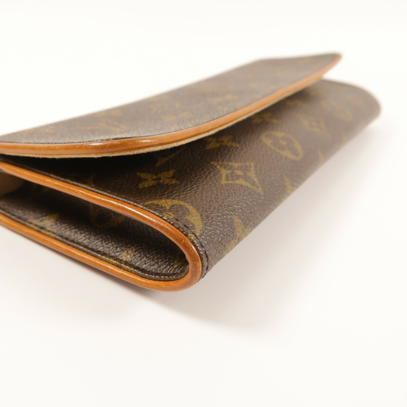 LOUIS VUITTON Monogram Pochette Twin GM金扣肩背袋-9