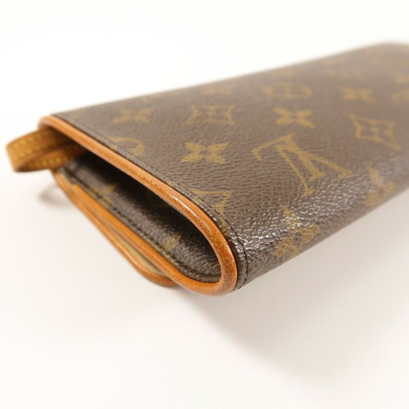 LOUIS VUITTON Monogram Pochette Twin GM金扣肩背袋-11