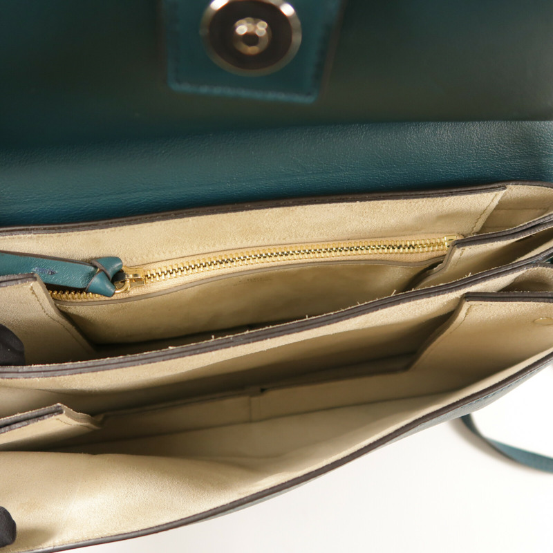 Chloe 牛皮皮革Faye金扣肩背袋-4