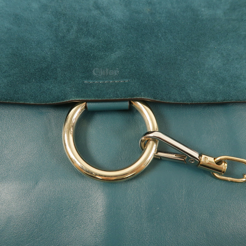 Chloe 牛皮皮革Faye金扣肩背袋-7