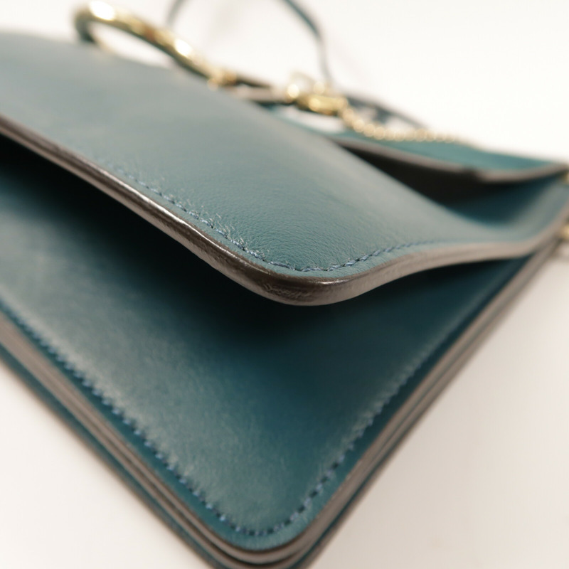 Chloe 牛皮皮革Faye金扣肩背袋-10