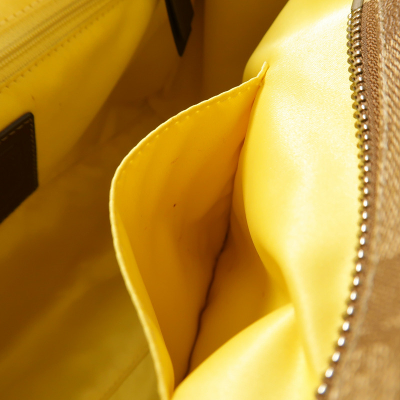 COACH 塗層帆布Tote Bag銀扣手挽袋-13