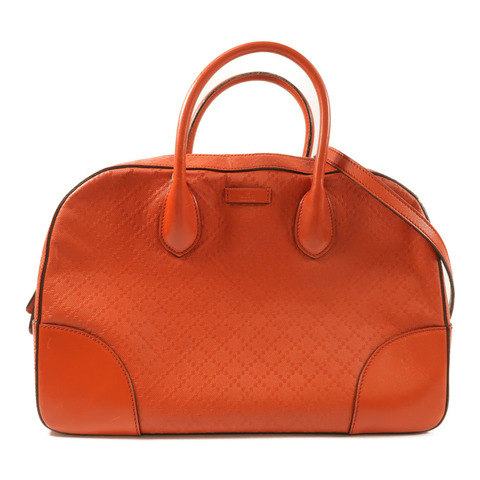 GUCCI 牛皮皮革2 Way Shoulder銀扣手挽肩背兩用袋