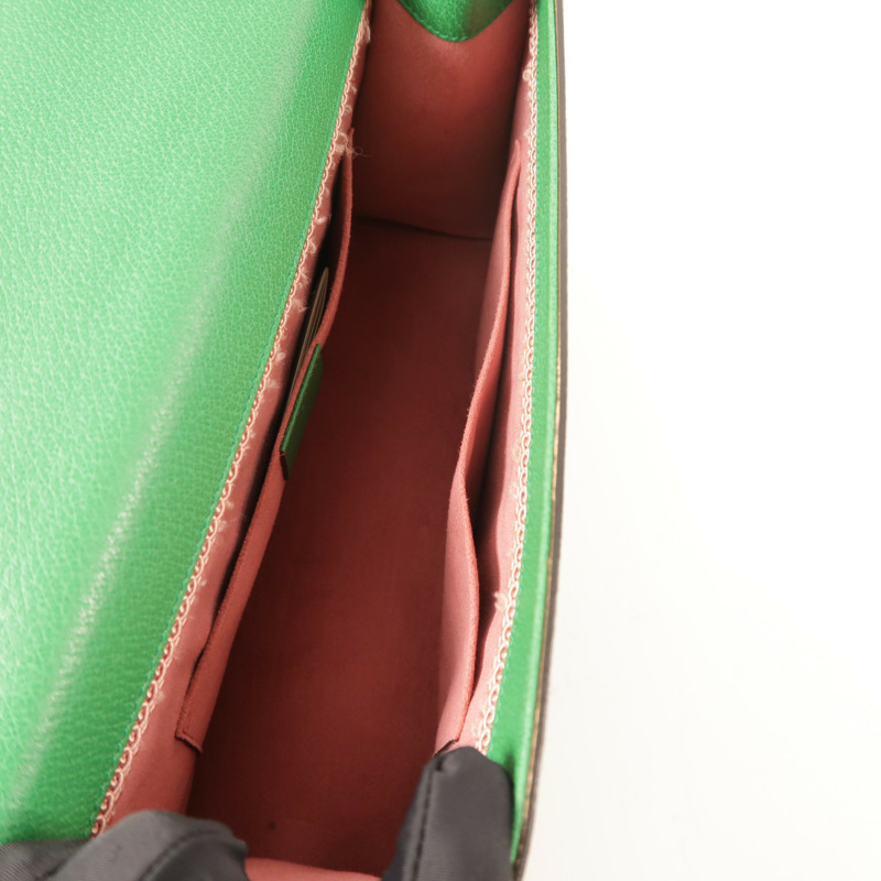 GUCCI 牛皮皮革Ricami Embroidered Bag金扣鏈帶肩背袋-4