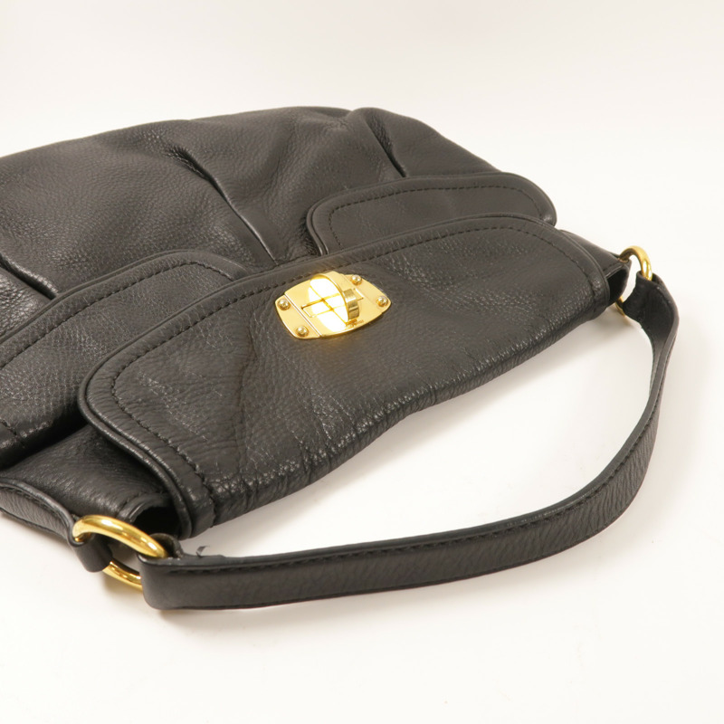 Miu Miu 牛皮皮革Shoulder Bag金扣肩背袋-5