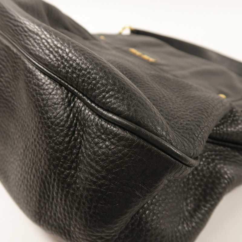 Miu Miu 牛皮皮革Shoulder Bag金扣肩背袋-9