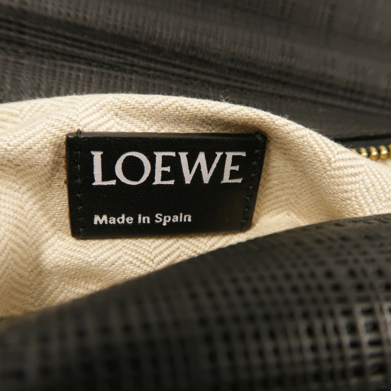 LOEWE 牛皮皮革Anagram金扣肩背袋-5
