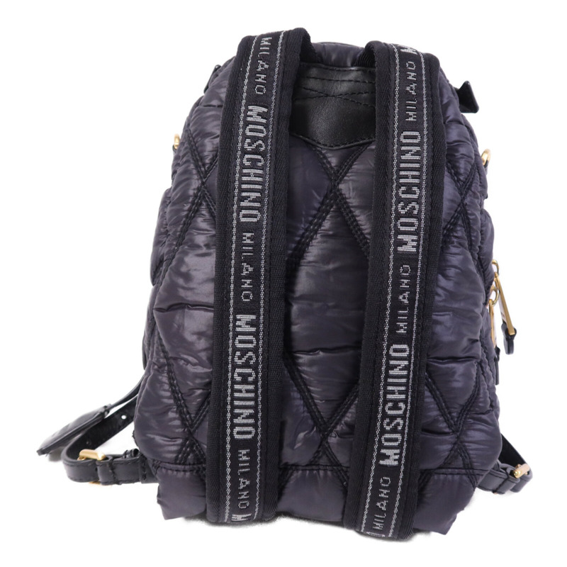 MOSCHINO 尼龍Backpack金扣背包-1