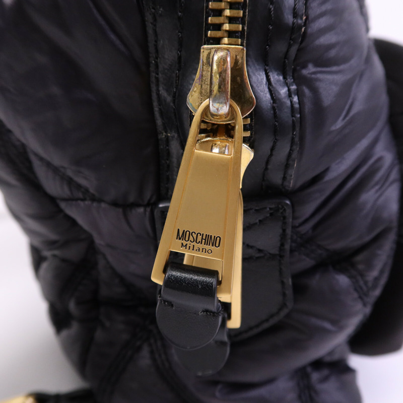 MOSCHINO 尼龍Backpack金扣背包-6