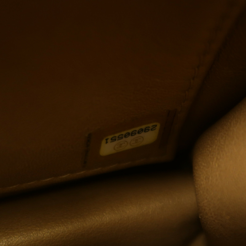 CHANEL 牛皮皮革Chain Shoulder金扣鏈帶肩背袋-6