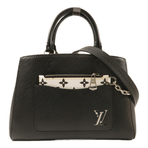 LOUIS VUITTON Epi Marelle銀扣手挽肩背兩用袋